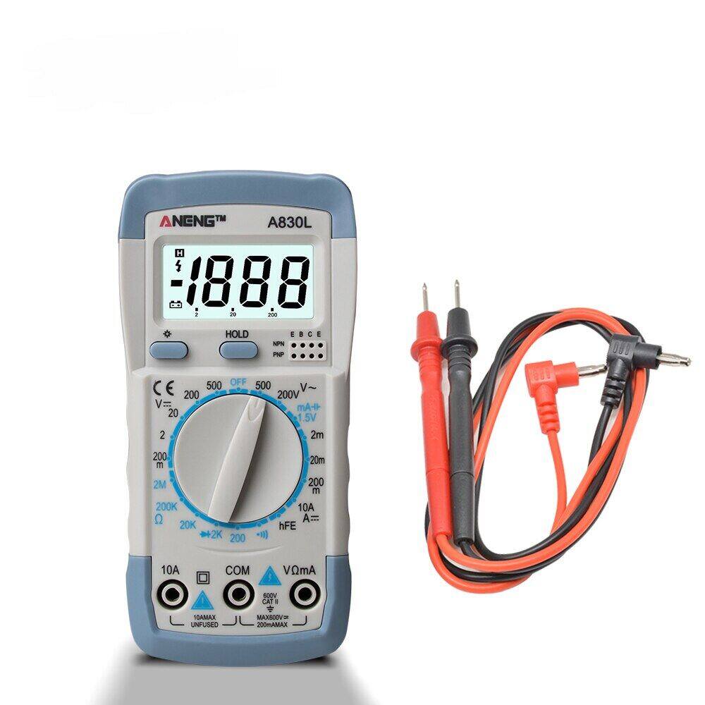 Shockley LCD Digital Multimeter A830L AC DC Voltage Diode Freguency Multitester Current Tester Luminous Display with Buzzer Function