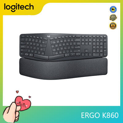 Logitech ERGO K860 Original แป้นพิมพ์ไร้สาย2.4G Bluetooth Ergonomic
อุปกรณ์ต่อพ่วงสำหรับแล็ปท็อปสำนักงาน