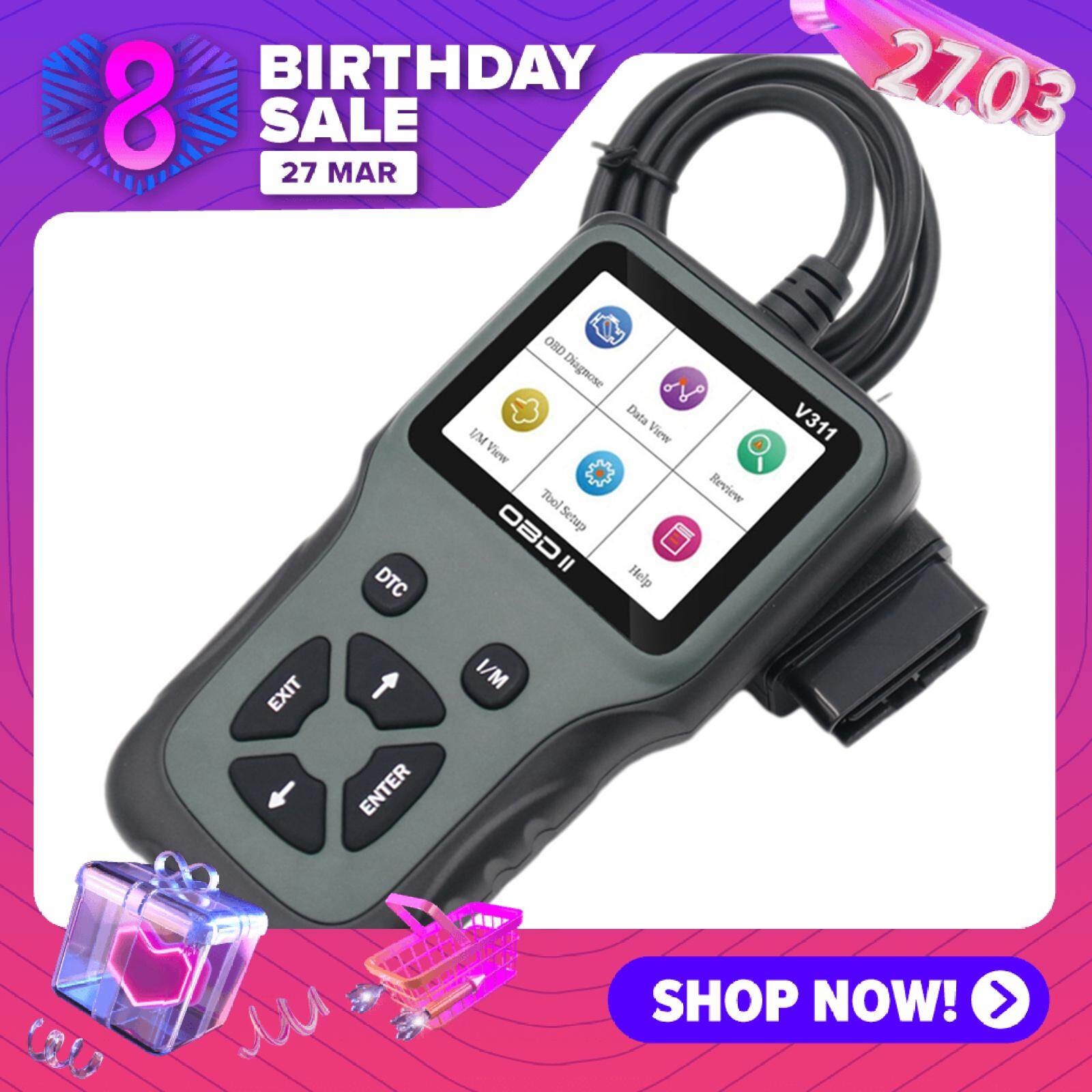 Esquirla OBD2 Scanner V311 Vehicle Replacement Supplies for Most OBD II Protocol Cars