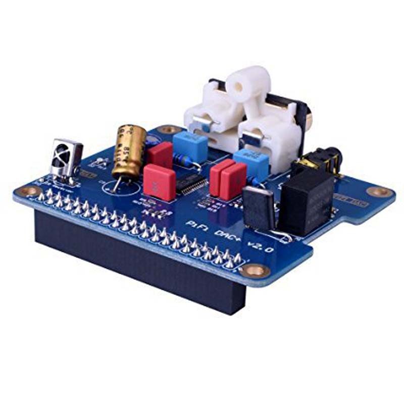 Raspberry Pi 3 Audio Sound Card Module I2S Interface HIFI DAC Expansion Board+Black Acrylic Case for Raspberry pi 2 /3 Model B