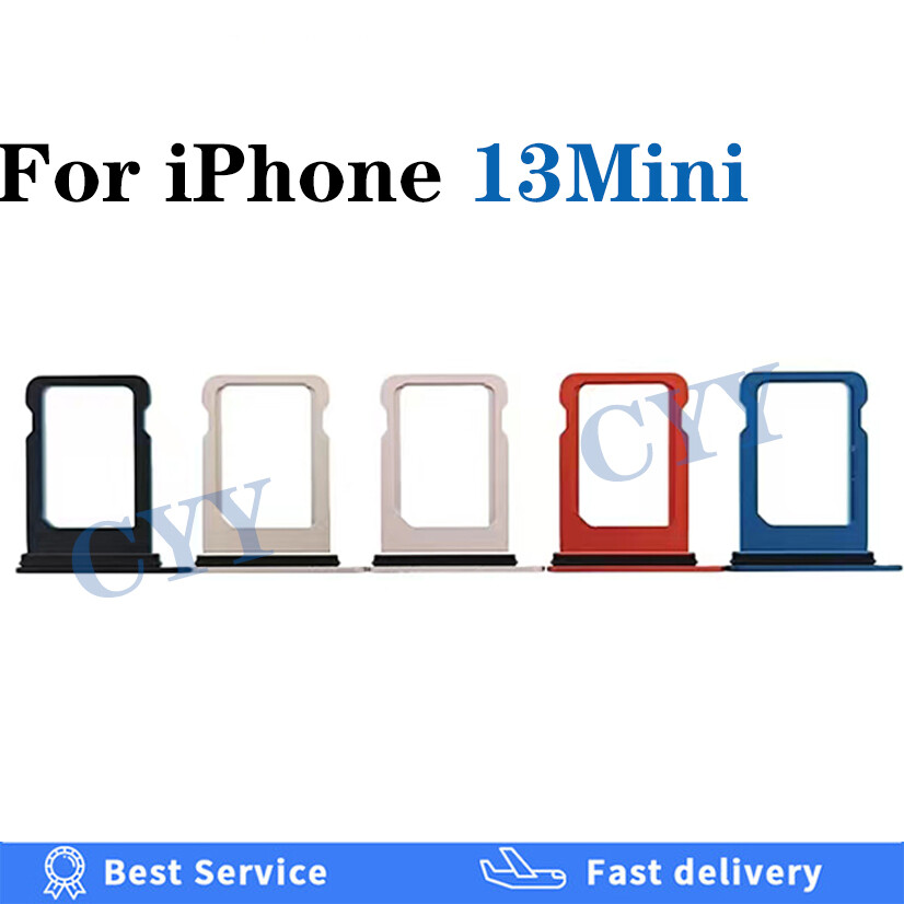 Khay Đựng Thẻ Sim Chất Lượng Cao Cho iPhone 13 13Mini 13Pro 13 Pro Max / Mini + Bộ Chuyển Đổi Thẻ Sim Với Ngăn Đựng Thẻ Micro SD Bộ Chuyển Đổi Khay Khe Bộ Phận Thay Thế Hai/Một SIM