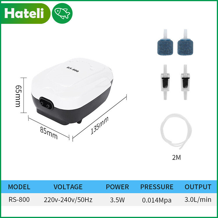 (3.5W)Aquarium Oxygen Pump Oxygen Pump High-power Silent Oxygen Pump Aerator Aquarium Oxygen Pump Porous Flushing Oxygen Pump