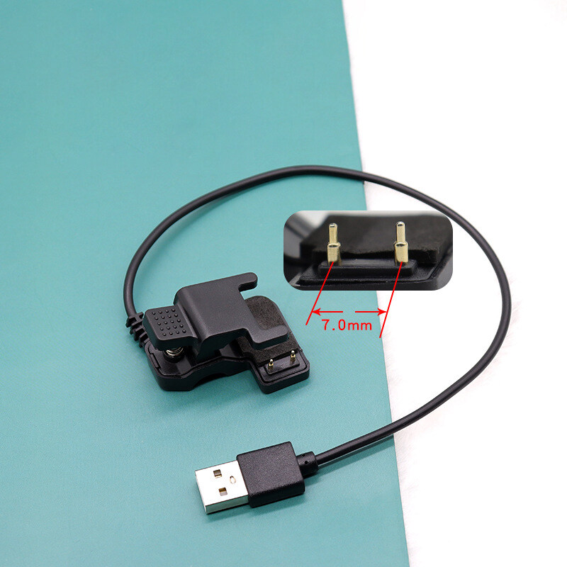 Hàng Mới Về Twtw64 Cho Đồng Hồ Thông Minh Cáp Sạc Usb Thông Dụng Kẹp Sạc 2/3 Chân Màu Đen