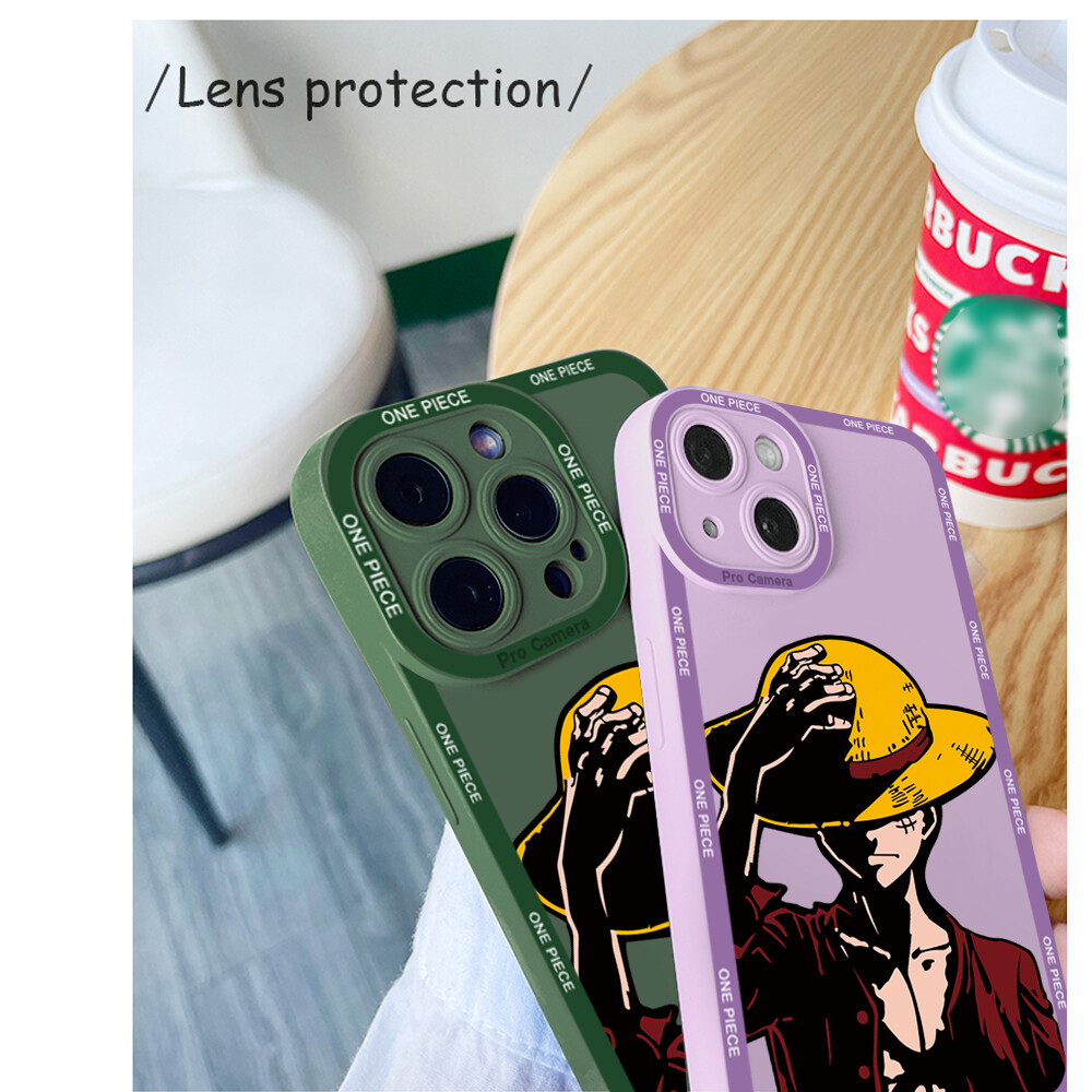 UCUC Case Casing For Xiaomi Redmi Note 11 Pro 5G Redmi Note 11S Redmi Note11 4G 5G Redmi Note 10 Pro redmi Note 10S Phone Case Anime Luffy Soft Rubber Full Cover Camera Protection Design Shockproof Case For Boys