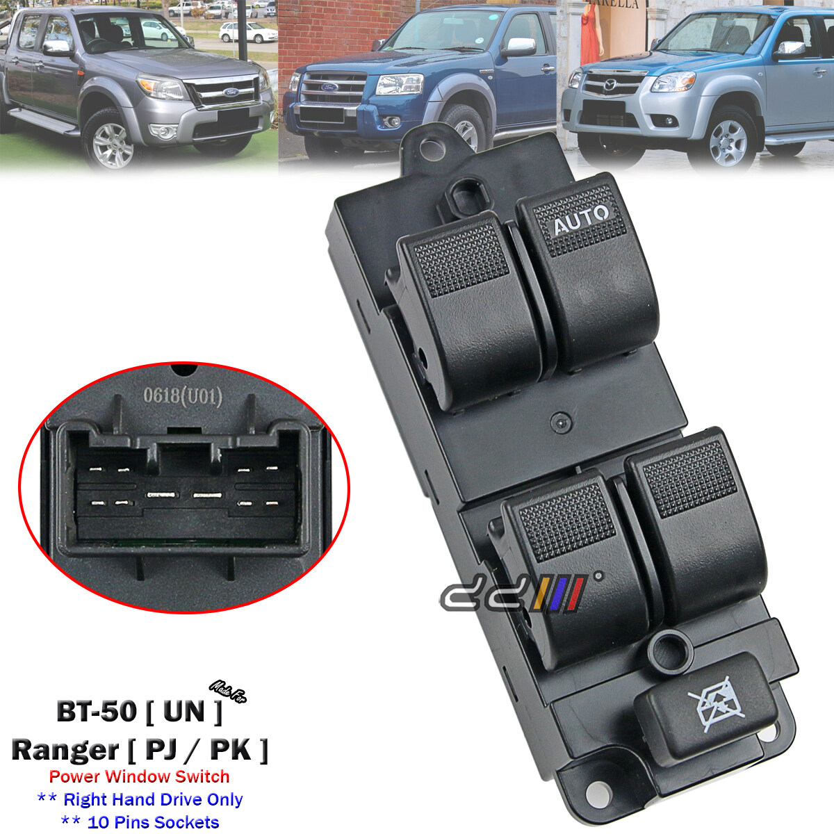 [READY STOCK] Mazda BT50 Ford Ranger WE 20062011 Power Window Switch
