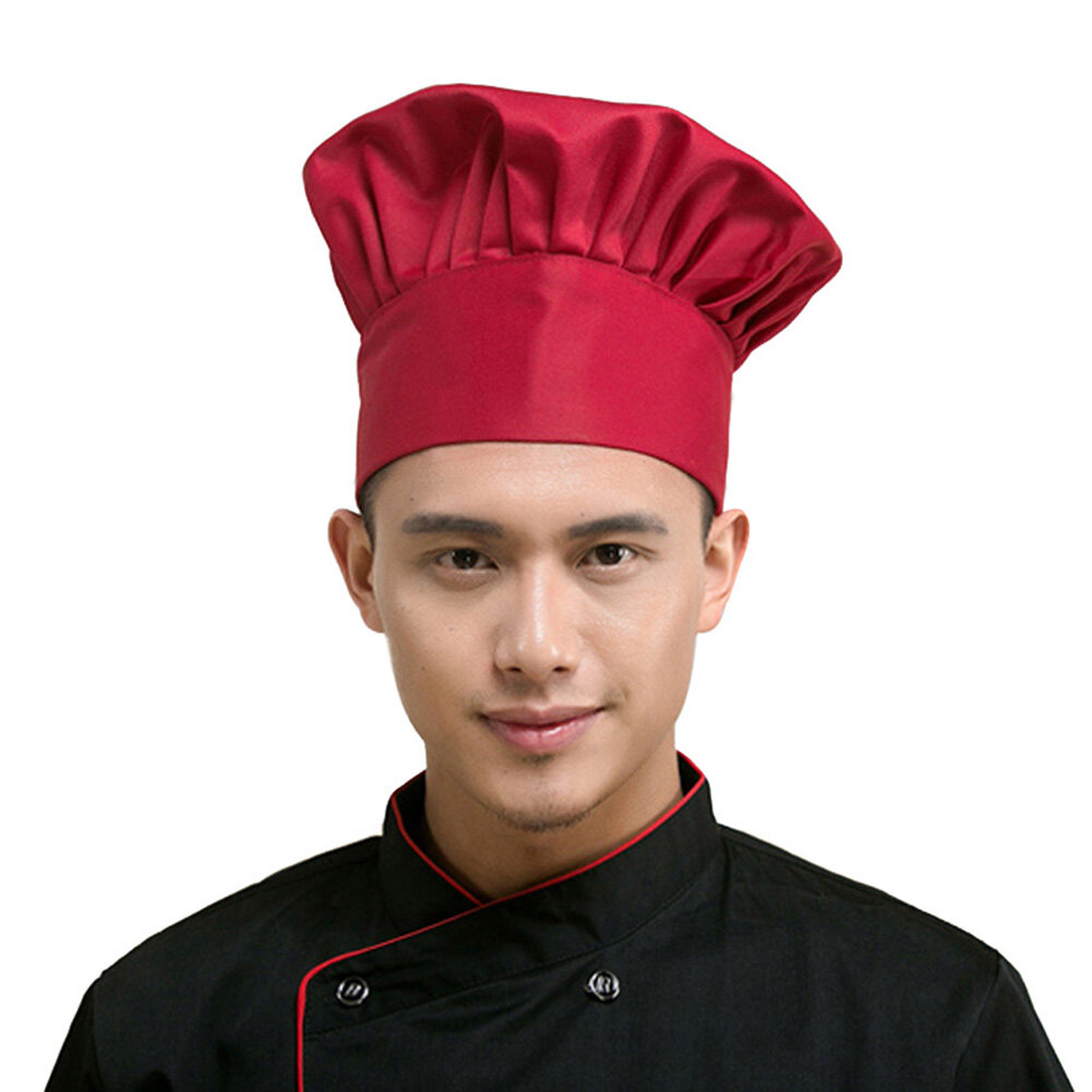 Freedun® Professional Stretchy Adjustable Men Cap Kitchen Cook Baker Catering Chef Hat