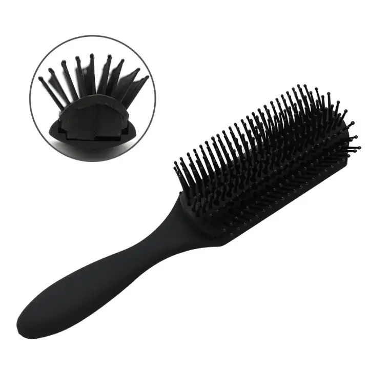 1pc Hair Comb Airbag Brush Anti Static Hairbrush 9 Rows Plastic