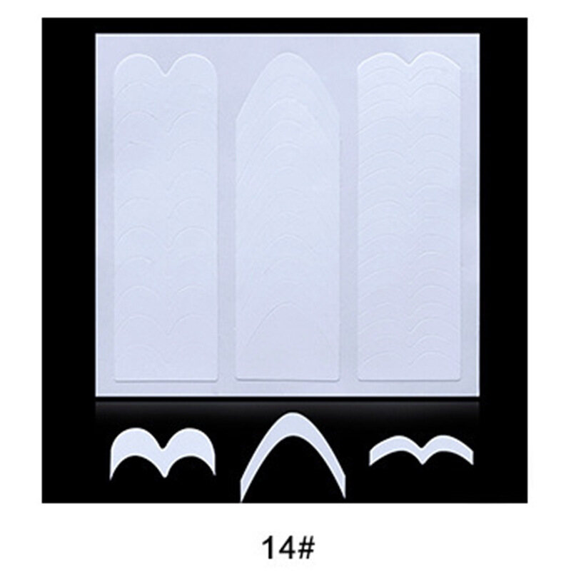 5 Sheet French Manicure Nail Art Tips Tape Sticker Guide Stencil DIY Line Tips Decoration Tool 法式美甲贴纸