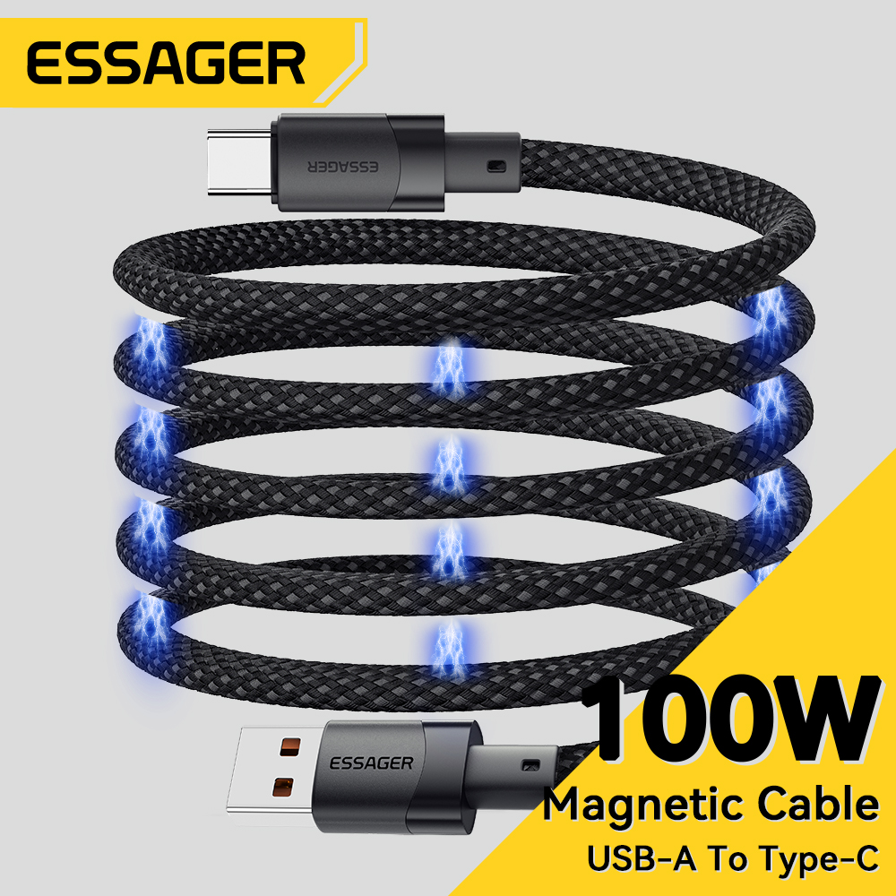 Essager 100W USBA để Loại C Cáp 7A USB cáp sạc nhanh Loại C cho Iphone Samsung Xiaomi Huawei mate60 Pro Honor nhanh chóng sạc Loại C Cáp