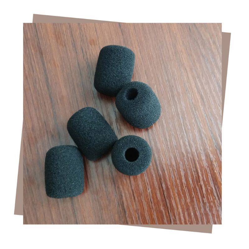 5 Cái Miếng Bọt Biển Xốp Bọc Tai Nghe Micro Màu Đen Bọc Mic Chắn Gió