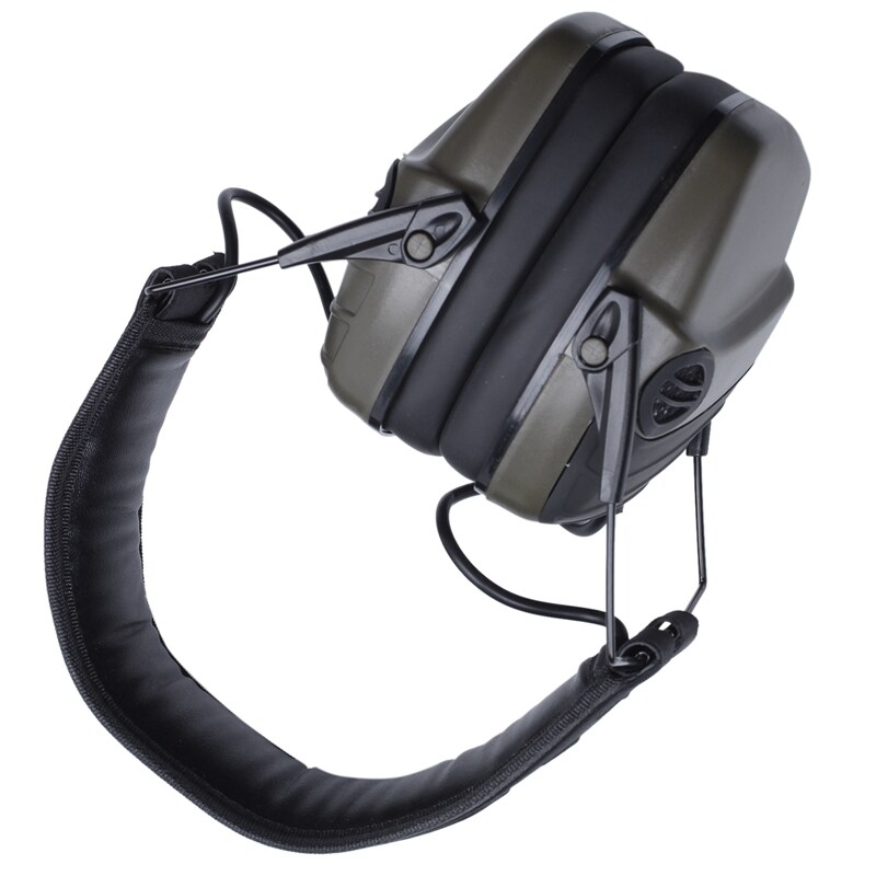 Electronic Earmuff NRR 25DB Hunting Electronics Protection Hunting Ear Muffs (Olive Green)