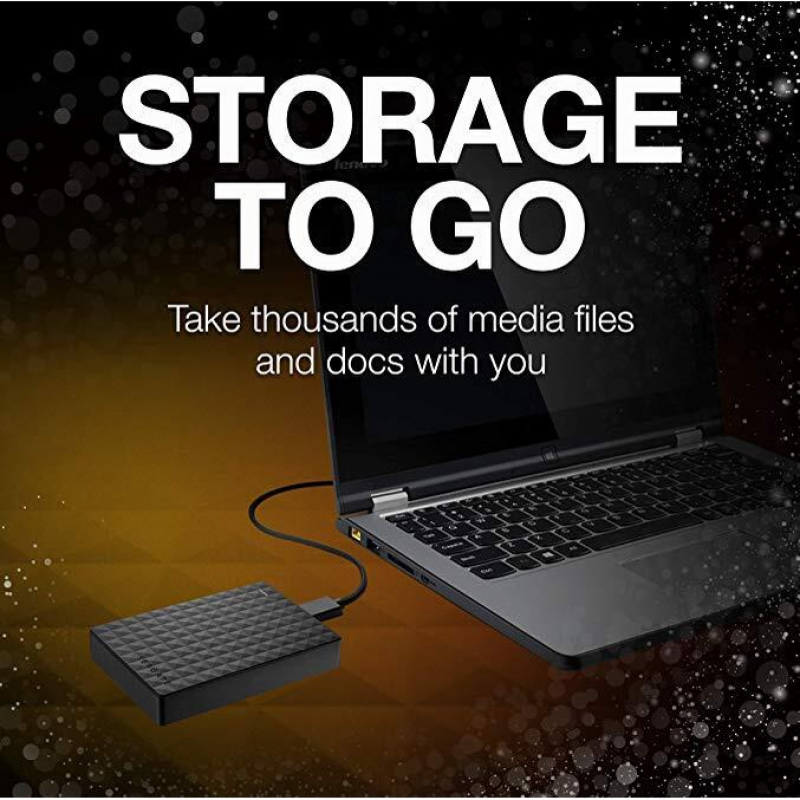 Seagate External Hard Drive Expansion USB 3.0 HDD 2TB Portable 2.5" Hard Drive