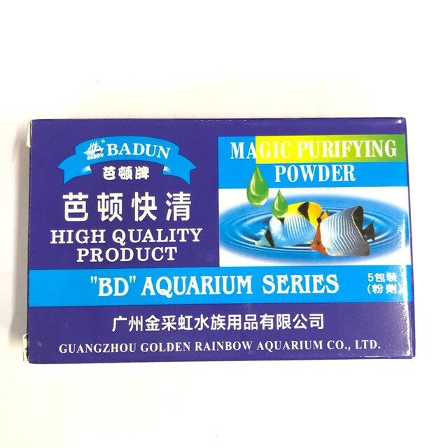 Badun Aquarium Magic Purifying Powder Clear Water Penjernih Air (5