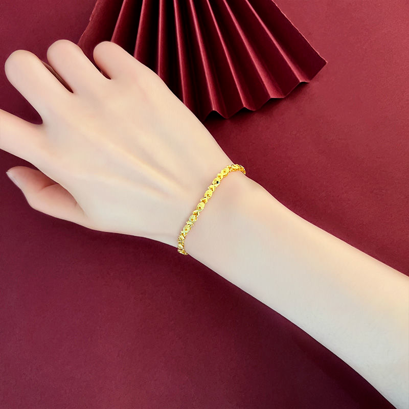 Lắc tay vàng nữ hình tim - Trang sức PTJ4013