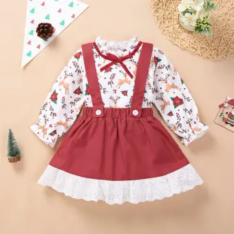 christmas suspender skirt