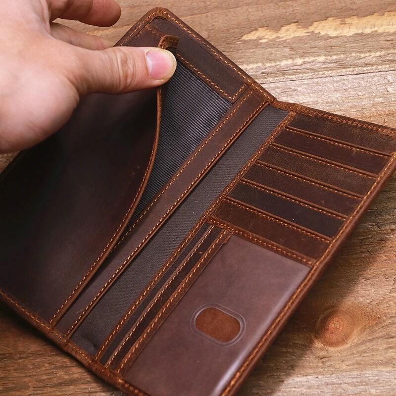 {Vv storage bag}Da Thật Nam 39; S Ví Dài