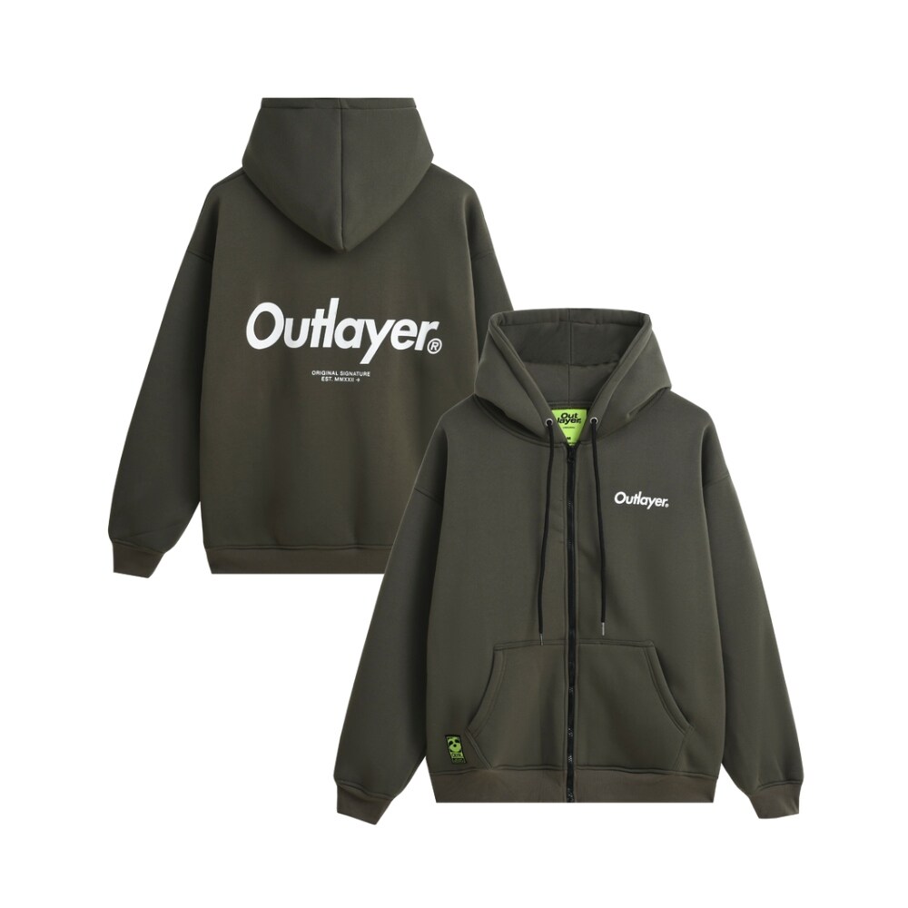 Áo Hoodie Zip Logo Outlayer