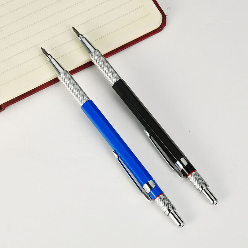 1 Bộ 2 Mm Kẹp Lõi Chì 2B Tự Động Vẽ Cơ Học Bút Chì Phác Thảo 12 Dẫn Nạp