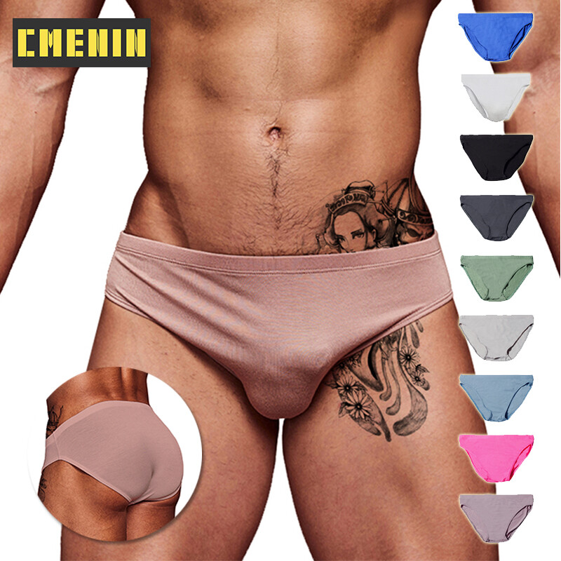 [CMENIN Official Store] Brief For Men CMENIN ADANNU 1Pcs Modal Letter Quick Dry Underwear Men Jockstrap Hot Sale Briefs Mens Underpants New AD315