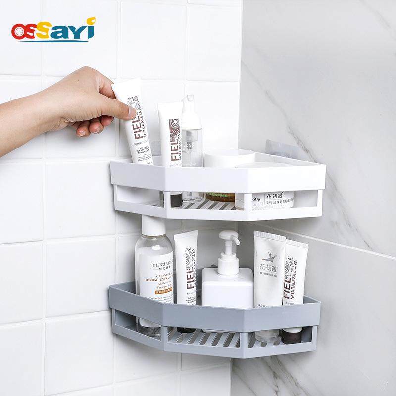 Gel Kitchen Adhesive Bathroom Shelf Shampoo Holder Organizer Storage Rack