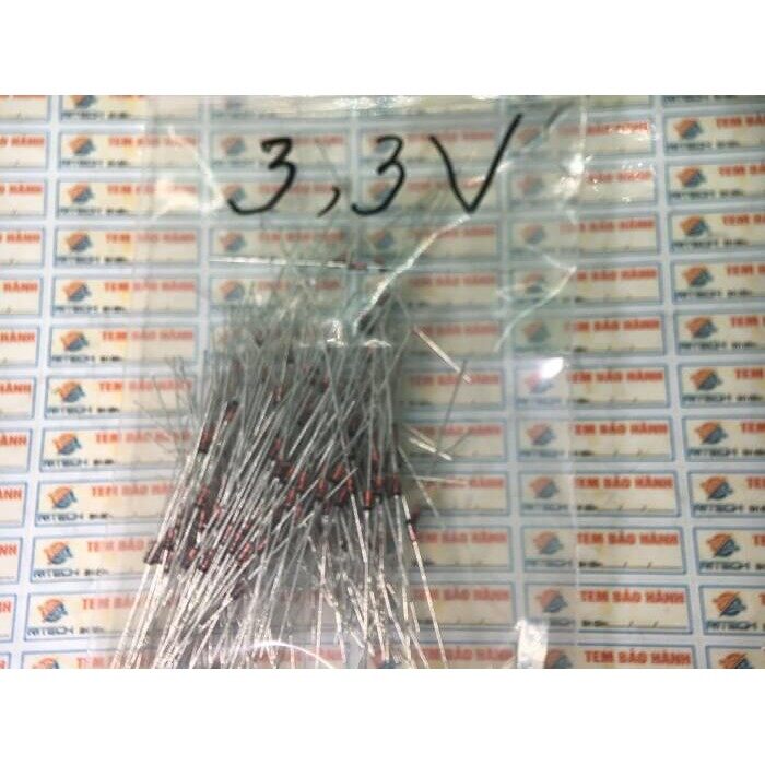 Combo 35 chiếc diode zenner 1n5226b 0.5w 3.3v do-35