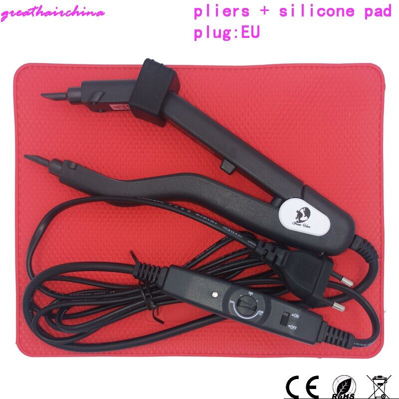 Greathairchin Most Popular Adjustable Temperature 220℃ Mini Heating Tip Hair Extension Iron Keratin Bonding Tools