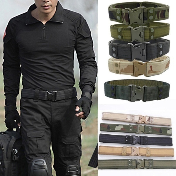 Mode Shop Tactical Waist Belt Molle Nylon Adjustable Belt for Military Combat Straps EDC Camping