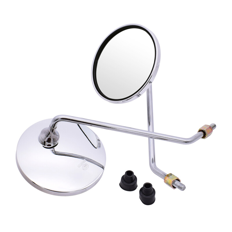 Big Vision Phía Sau Xe Máy Thông Dụng Xem Gương Xe Đạp Điện 4.3 Inch Chrome Gương Tròn Moto Gương Bên Miễn Phí Vận Chuyển