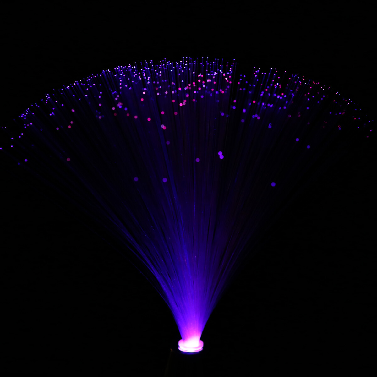LED Color Changing Fibre Optic Lamp Fountain Night Light Stand Home Decoration  batteries (Not included)