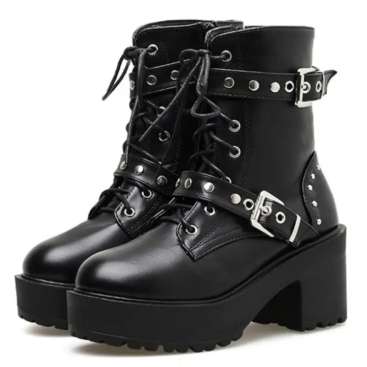 goth platform boots cheap