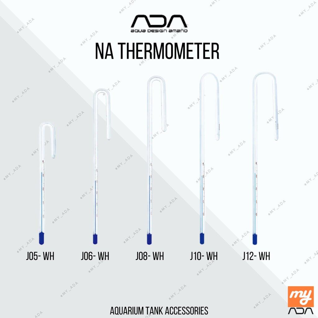 ADA NA Thermometer J05 J06 J08 J10 J12 J15 Aquarium Thermometer Aqua Design  Amano Lazada