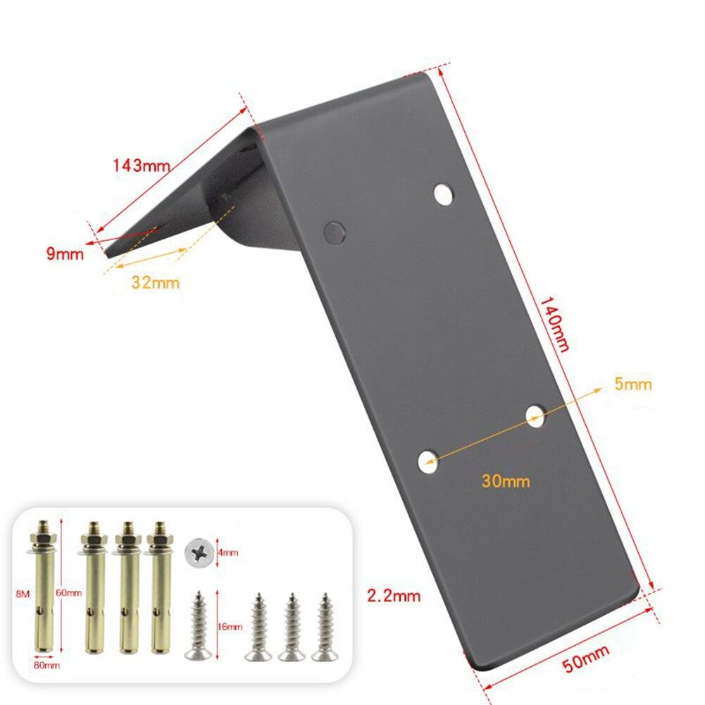 Hardware Bracket Heavy Duty Bracket Large Metal Shelf Black Heavy Duty Lazada