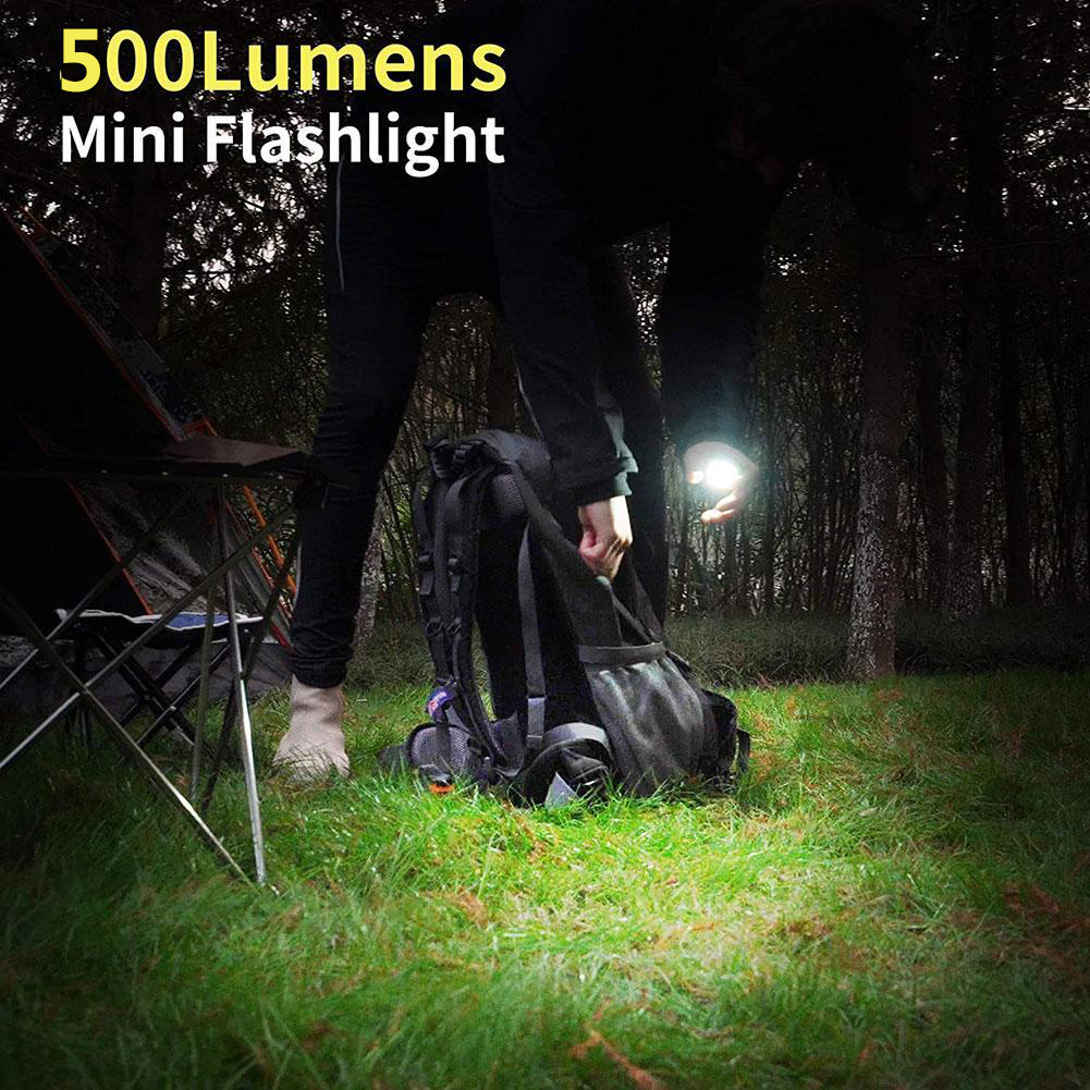 Mini LED Flashlight Pocket Clip Mutifuction Portable Flash Light Pocket Work Light Outdoor Camping Fishing Climbing Lantern