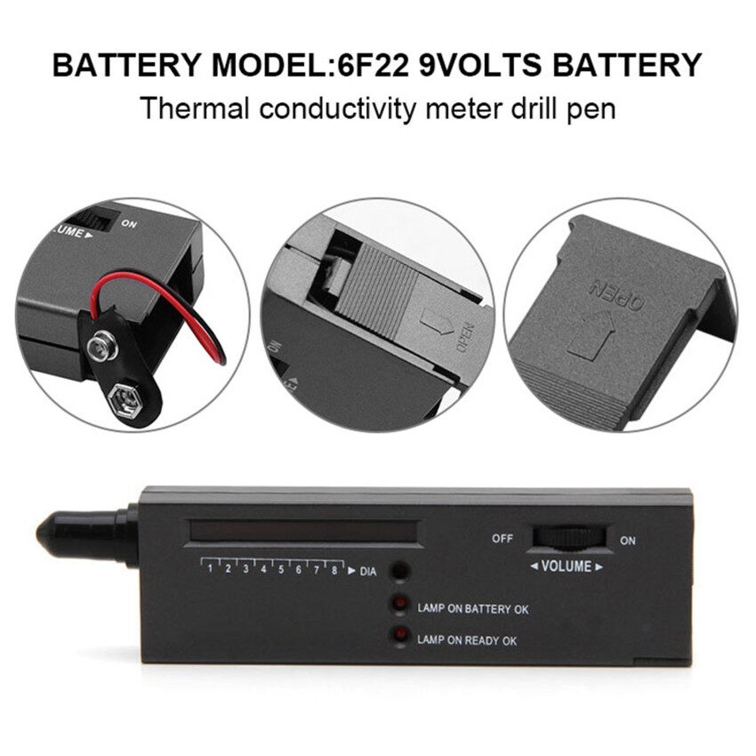 SEAAN Bộ Chọn Thử Kim Cương Chính Xác Kỹ Thuật Số Đá Quý Detector, Đồ Trang Sức Công Cụ Kiểm Tra