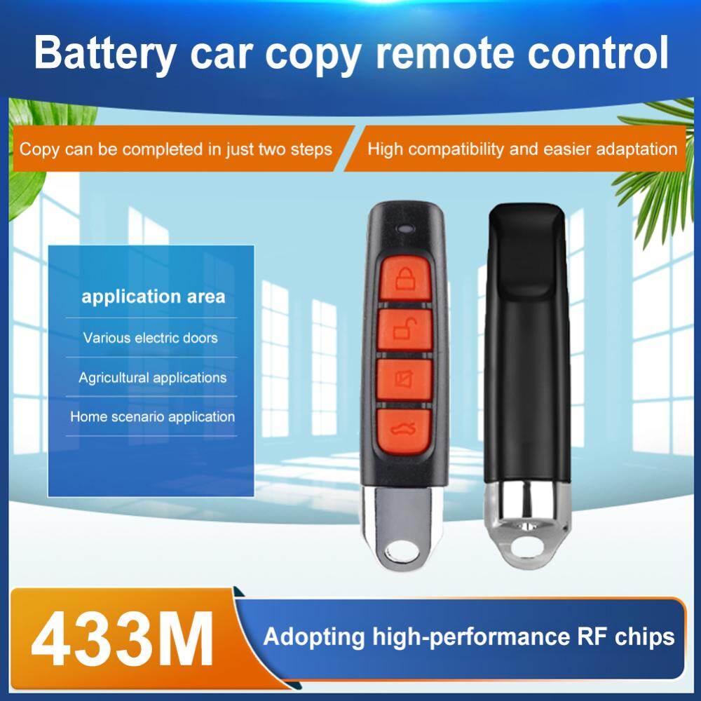 433MHz Remote Controller Plastic 4 Keys Cloning Remote Control Multifunctional Copy Duplicator for Garage Gate