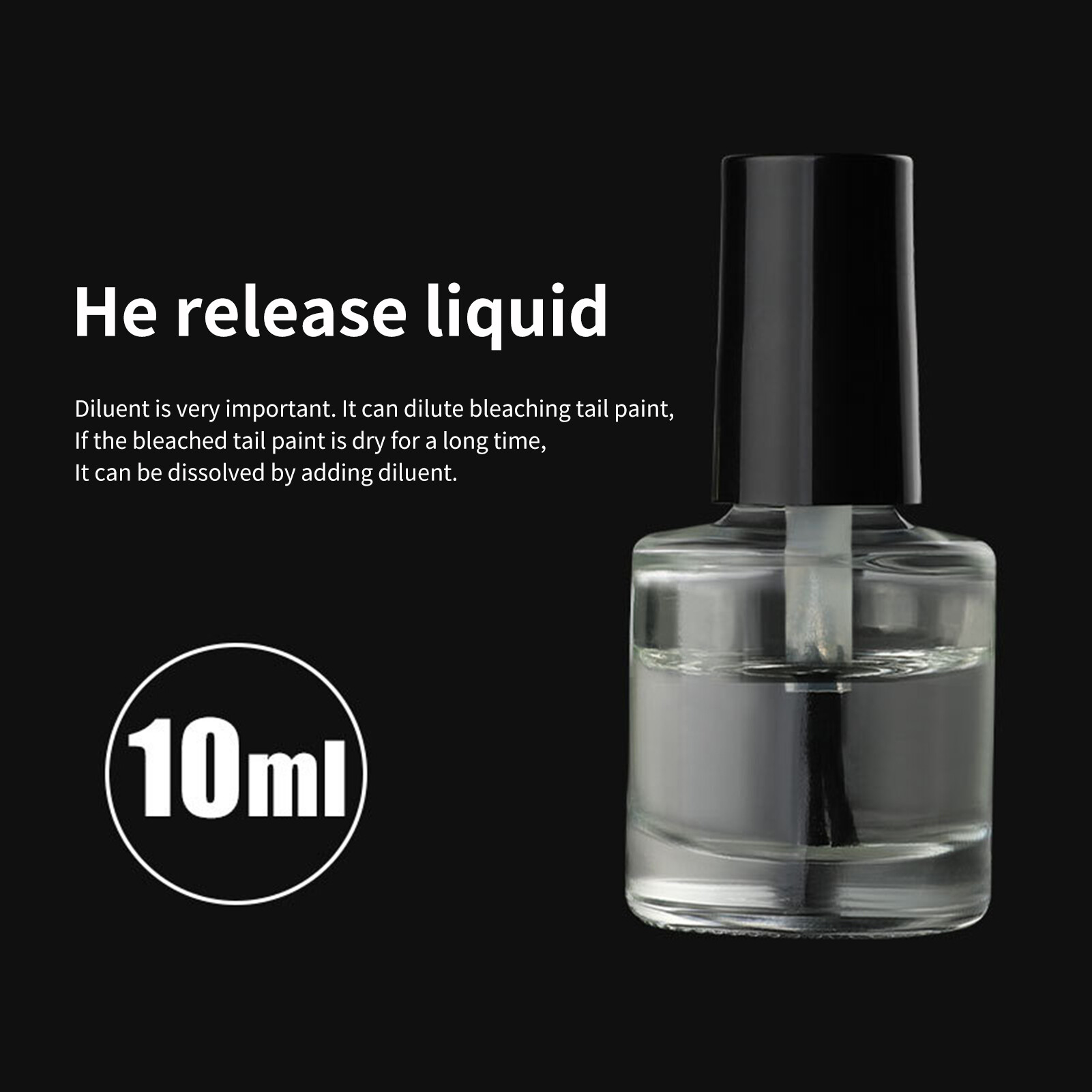 10ml Smooth Float Paint Fluorescent Eye-catching Water Resistant Float Tail Paint for Fishing Float Tail Paint