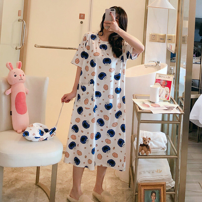 Nơi bán Tay Ngắn Quần Dài 100% Cotton Bộ Đồ Ngủ Cho Phụ Nữ Mùa Hè Dáng Rộng Dễ Thương Quần Áo Ngủ Họa Tiết Hoạt Hình Đồ Ngủ Đồ Mặc Ở Nhà Mujer Quần Áo Nhà