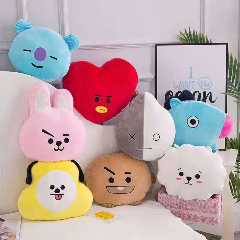 35cm Bts Pillow Doll Cushion Anak Patung 爆款bts防弹少年同款抱枕毛绒玩具 Lazada