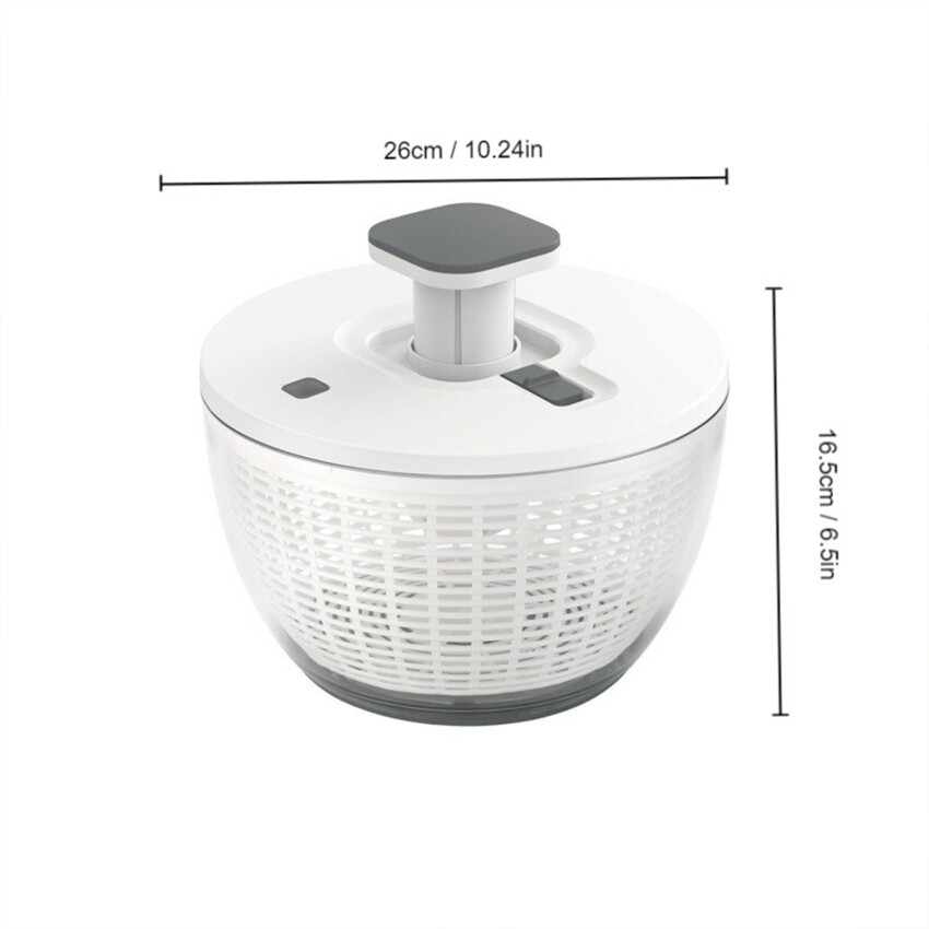 Press Type Vegetable Dehydrator Fruit Dryer Household Large Capacity Dehydrator Kitchen Accessories Drain Salad Basket Gadgets