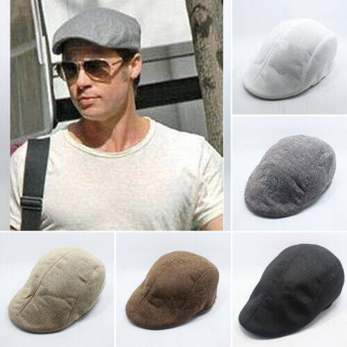 Ghobfpe Mens Classic Cabbie Newsboy Cap Casual Beret Baker Gatsby Golf Driving Flat Hats