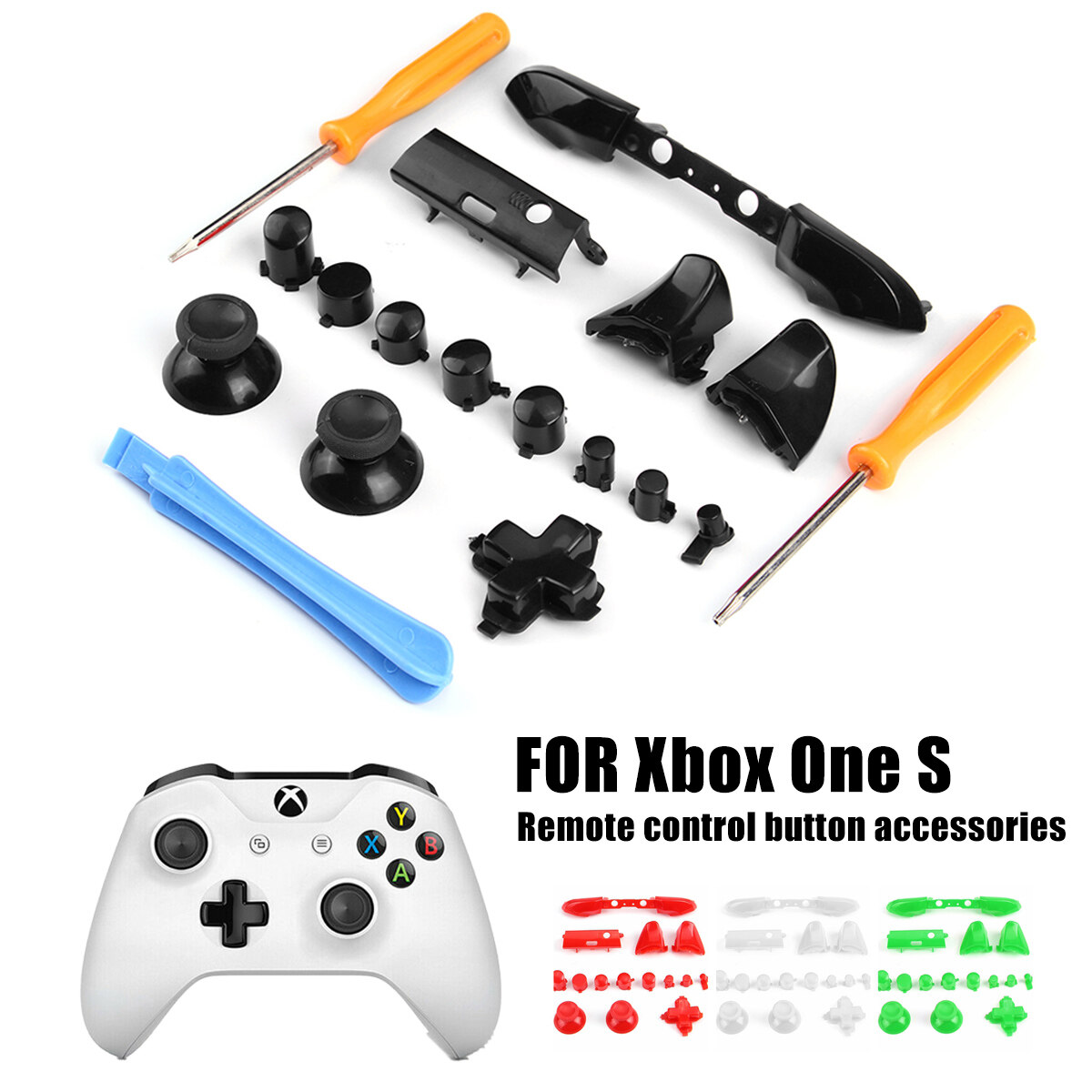 สำหรับ Xbox One S Controller กันชนปุ่มทริกเกอร์เปลี่ยน LB RB LT RT Mod