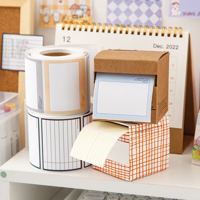 250 Sheets Tearable Pull-out Memo Paper Set School Office Creative Scroll Sticky Notes