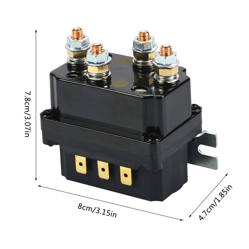 Auto Car Electromagnetic Relay Switch Solenoid Relay Contactor Winch Rocker Switch Thumb For ATV/UTV Universal 12V 250A