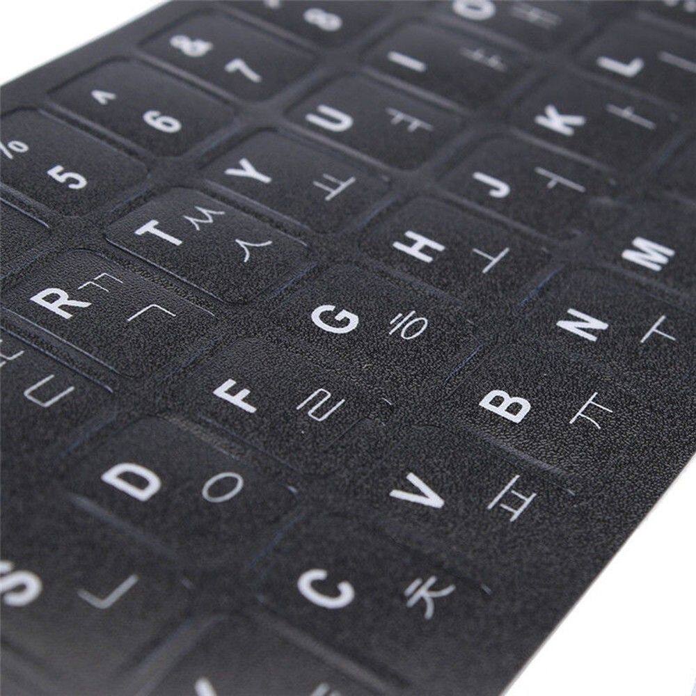 Practical Decoration Standard New Laptop White Letters Sticker Keyboard Korean