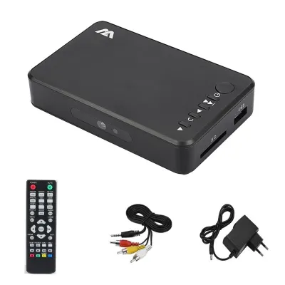HDD Multimedia Player Autoplay Mini Full HD 1080P USB External Media Player For SD U Disk HD VGA AV Output