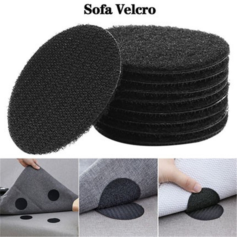 10pcs 5cm Strong Self Adhesive Fastener Dots Stickers Velcros Adhesive Tape For Bed Sheet Sofa Mat Carpet Anti Slip Mat
