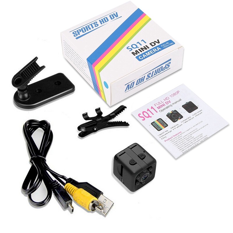 ♥[Miễn Phí] + Thanh Toán Khi Nhận Hàng Camera Mini SQ11 Camera Nhỏ HD 960P Máy Quay Phim Quan Sát Ban Đêm Cảm Biến Camera Video Siêu Nhỏ Máy Ghi Hình Chuyển Động DVR DV Máy Quay Phim Xuất Hiện