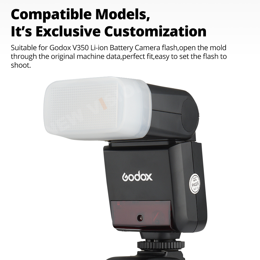 Godox Hộp tản sáng Flash 3 màu sắc 580 Softbox phụ kiện cho nhiếp ảnh đèn flash chớp đồng bộ