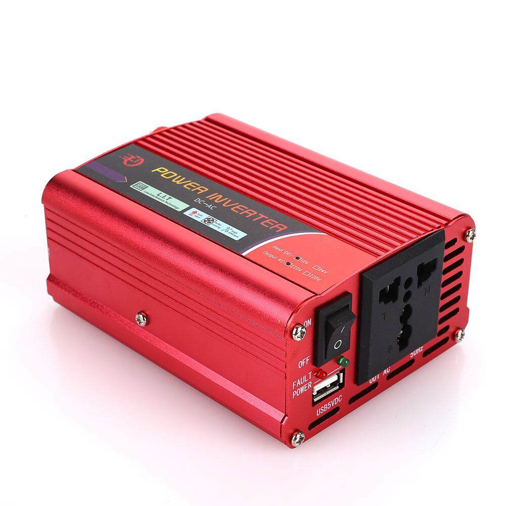 พลังงานแสงอาทิตย์เครื่องแปลงไฟ DC12V TO AC110V 600 W Peak ประสิทธิภาพสูงอะแดปเตอร์แบบพกพา LED Auto INVERTER เครื่องแปลงกระแสไฟรถยนต์