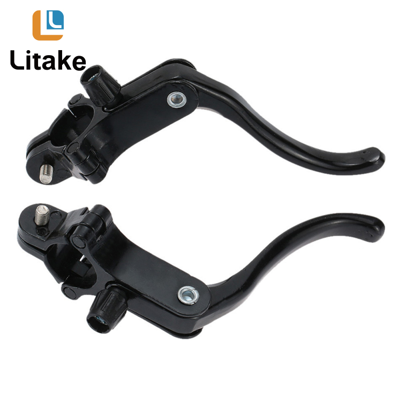 Po 1 Pair Bicycle Brake Levers Lightweight Aluminum Alloy Mountain Bike Brake Handle Cycling Spare Parts